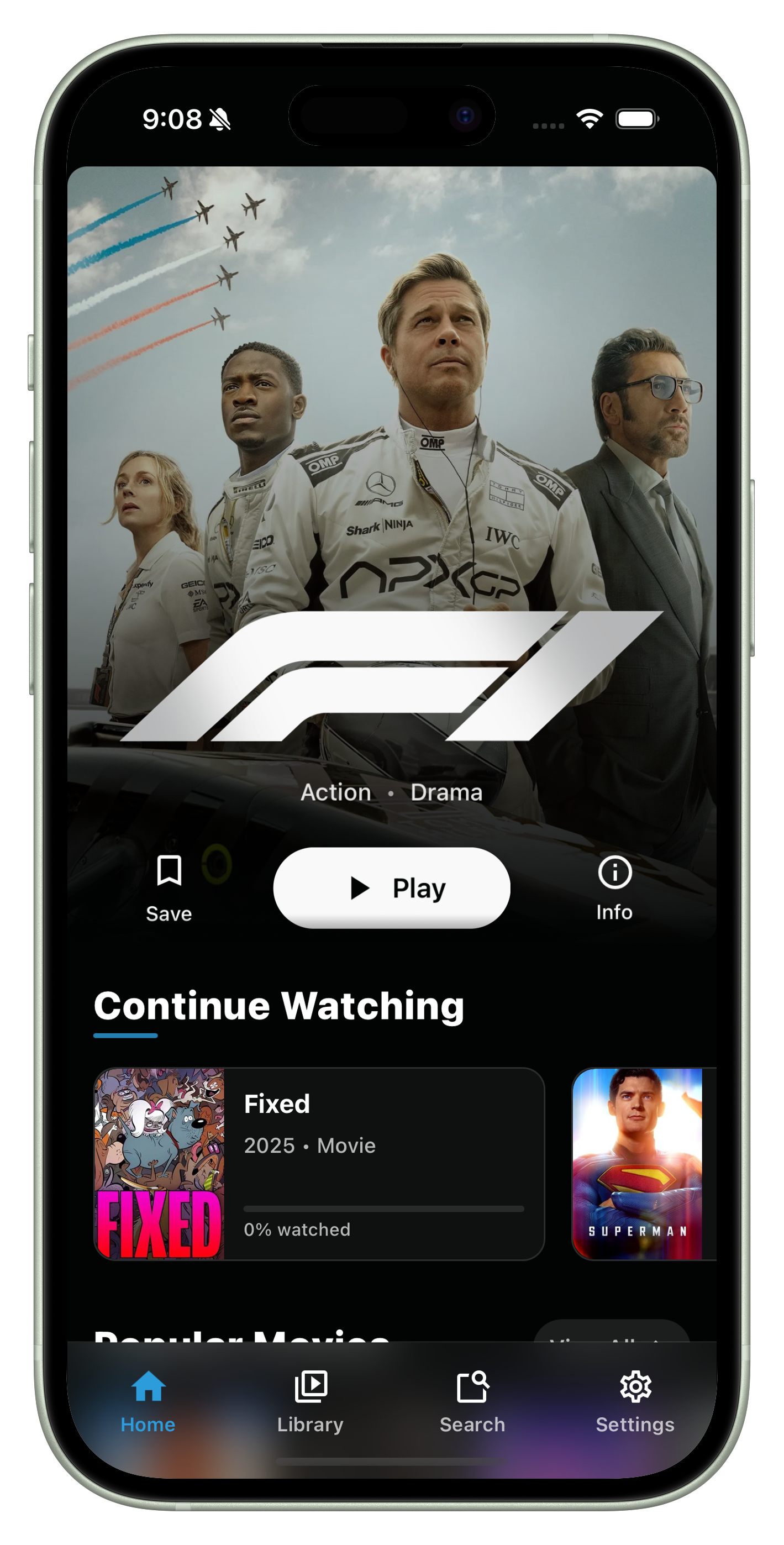 Home Screen